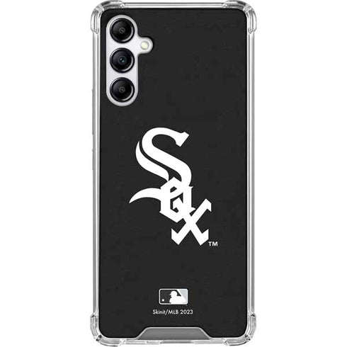 MLB Chicago White Sox - Solid Distressed Galaxy A15 5G Clear Case